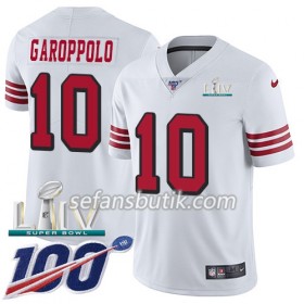 San Francisco 49ers Tröjor Jimmy Garoppolo 10 Nike Vit 100th 2020 Super Bowl LIV - Herr